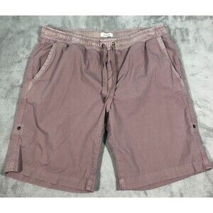 LL Bean Ripstop Pull On Shorts Womens Purple Size XL Roll Tab Elastic Waist